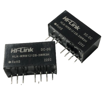 Hi-link WRB1212S-3WR3 12v to 12V 3W 250mA Isolated Dc Converter 3W Power Module Compact SIP Package