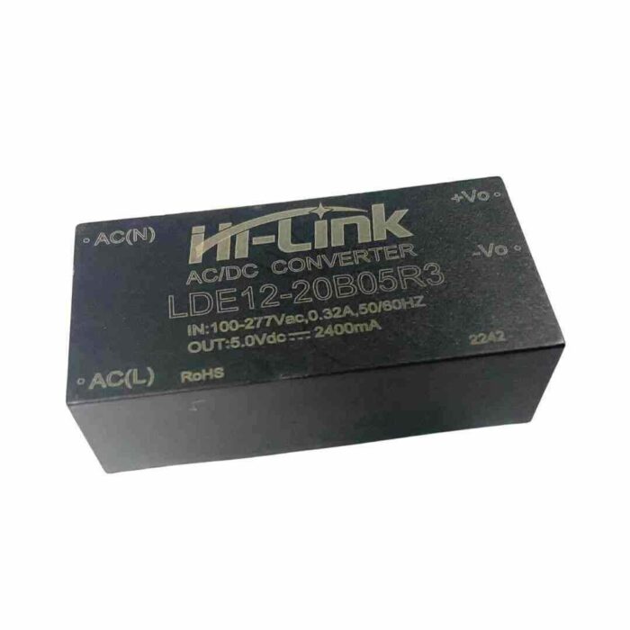 Roboway Hi-link LDE12-20B05R3 100-277V to 5V 12W Ac-Dc Isolated Module