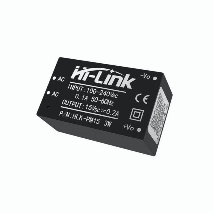 Hi-Link HLK-PM15 100-240V to 15V 3W 200mA AC to DC Isolated Power Supply Module