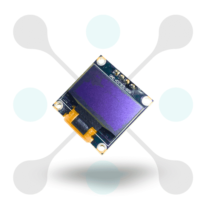 Roboway 0.96inch I2C 128X64 Dual Color OLED Display Module for Arduino, Raspberry Pi