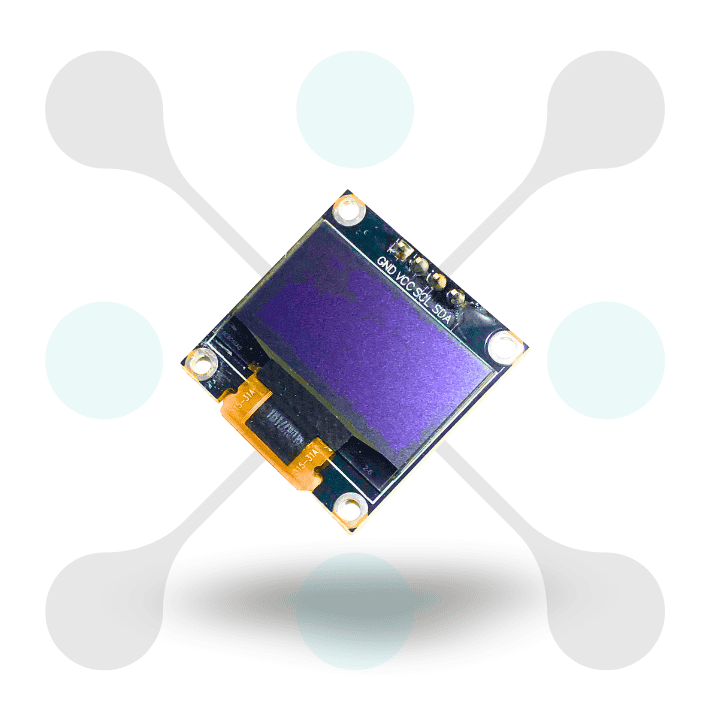 Roboway 0.96inch I2C 128X64 Dual Color OLED Display Module for Arduino, Raspberry Pi