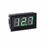 Roboway Dc 5V-30V 0.56 Inch Two-Wire Dc Digital Voltmeter Green Digital Display