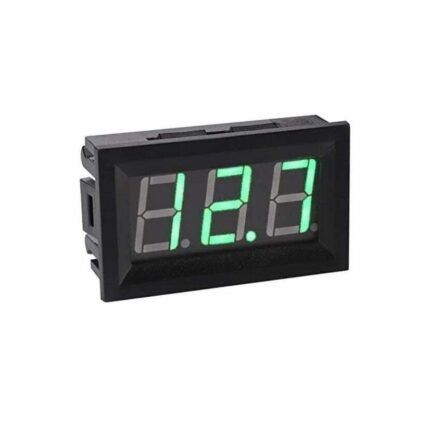 Roboway Dc 5V-30V 0.56 Inch Two-Wire Dc Digital Voltmeter Green Digital Display