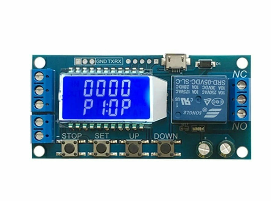 XY-LJ02 6-30V Micro USB, Digital LCD Display Time, Delay Relay Module,  Control Timer Switch, Trigger Cycle Timing roboway