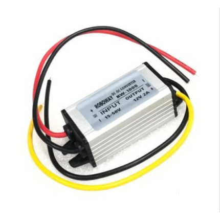 roboway DC 15-50V To 12V 2A 24W Buck-Boost DC/DC Power Converters Step Up Down IP68