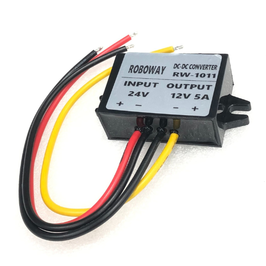 roboway DC 24V to 12V 5A 60W Buck-Boost DC/DC Power Converters step up down IP68