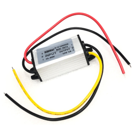 roboway DC 15-50V to 12V 1A 12W Buck-Boost DC/DC Power Converters step up down IP68