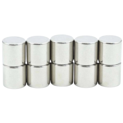 13mm x 10mm - Neodymium Cylindrical shaped Strong Magnets