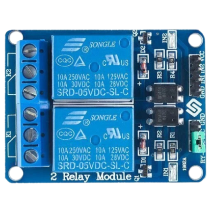 2 Channel 5V Relay Module with Optocoupler