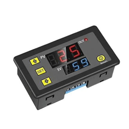 AC 110V 220V Digital Time Delay Relay Dual LED Display Cycle Timer Control Switch Adjustable Timing Relay Time Delay Switch