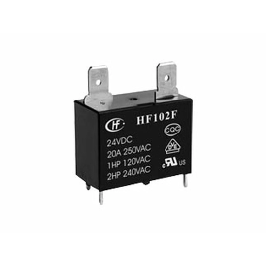 HF102F/12VDC, Hongfa HF102F Series 20A SPST 12VDC PCB Mount Miniature High Power Relay