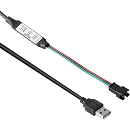 3Key Mini USB SP002E Controller for WS2811 WS2812B SK6812RGB Addressable LED Light Portable 600 Pixels DC5V DC12V DC24V