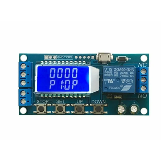 XY-LJ02 6-30V Micro USB, Digital LCD Display Time, Delay Relay Module, Control Timer Switch, Trigger Cycle Timing