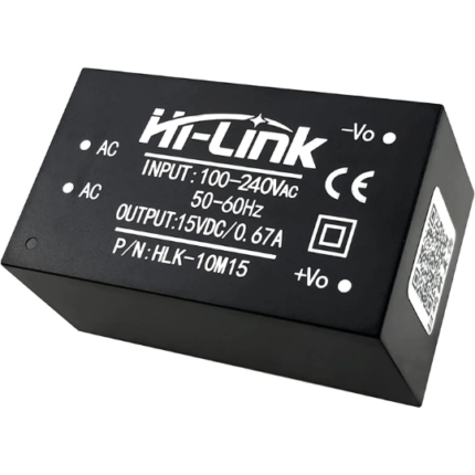 Hi-Link HLK-10M15 100-240V 15V 10W 666mA Ac-Dc Isolated Power Supply Module