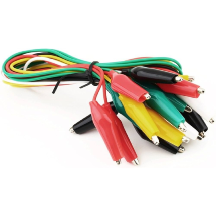 roboway Alligator Clips Electrical DIY Test Leads 10pcs of Double-ended Crocodile Clips Roach Clip