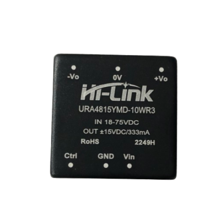 roboway Hi-link URA4815YMD-10WR3H 48V to 15V 10W 666mA Isolated Dc Dc Converter power supply module