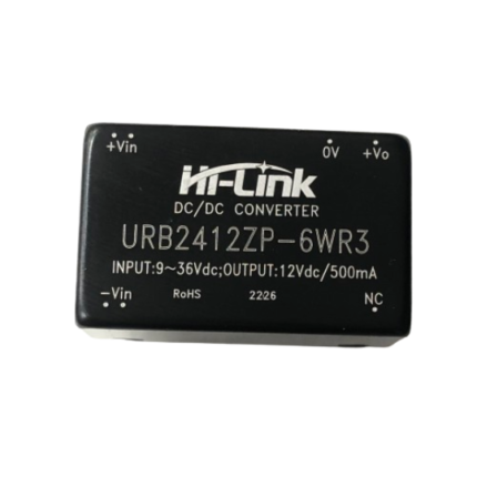 Hi-link URB2412ZP-6WR3 24V to 12V 6W 500mA DC Converter Power Module Module - DIP Package