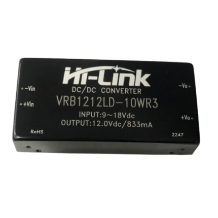 roboway Hi-link VRB1212LD-10WR3 9v-18v to 12V 10W 833mA Isolated Dc Converter Power Module DIP Package
