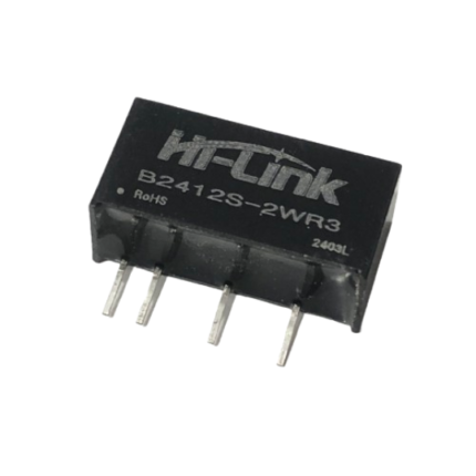 roboway Hi-link B2412S-2WR3 24V to 12V 2W 166mA DC to DC Isolation Voltage 1500VDC Power Module Converter