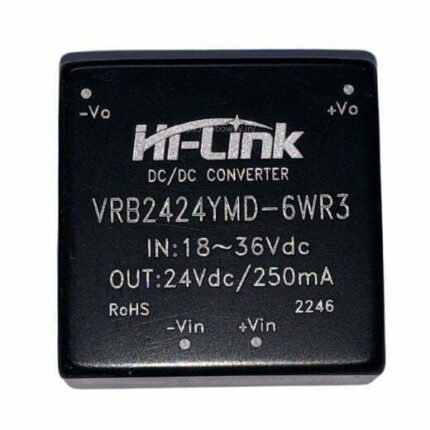 Hi-link VRB2424YMD-6WR3 24V to 24V 6W 250mA DC Converter Power Module DIP Package
