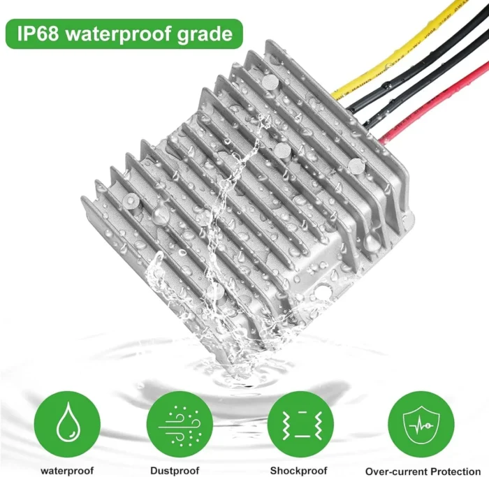 Roboway 8-40V to 12V 6A buck-boost converter ip68