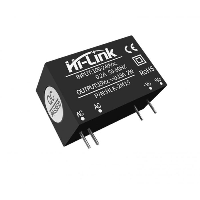 Hi-link 100-240V to 15V 2W Ac-Dc isolated Converter