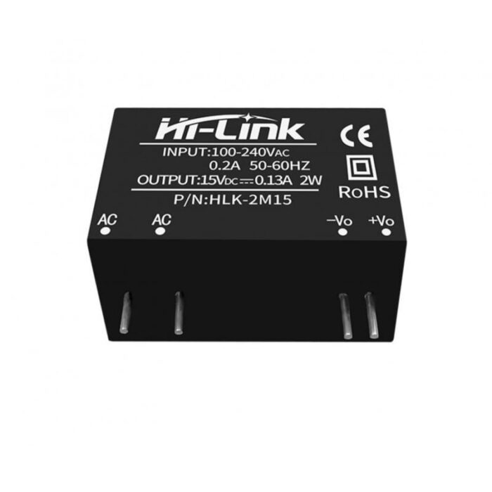 Hi-link 100-240V to 15V 2W Ac-Dc isolated Power Module