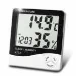 Roboway HTC-1 High Precision Large Screen Electronic Indoor Temperature, Humidity Thermometer with Clock Alarm
