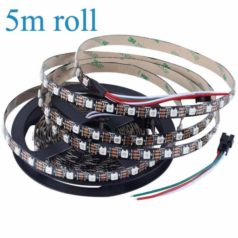 WS2812B 5 meter Non-Waterproof 60 LED/m Addressable Pixel Strip