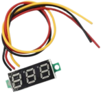Roboway 0-100V three wire DC Voltmeter green display
