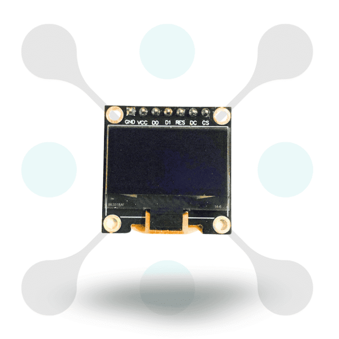 roboway 0.96inch 128×64 Pixel SPII2C 7Pin (Blue) OLED Display Module