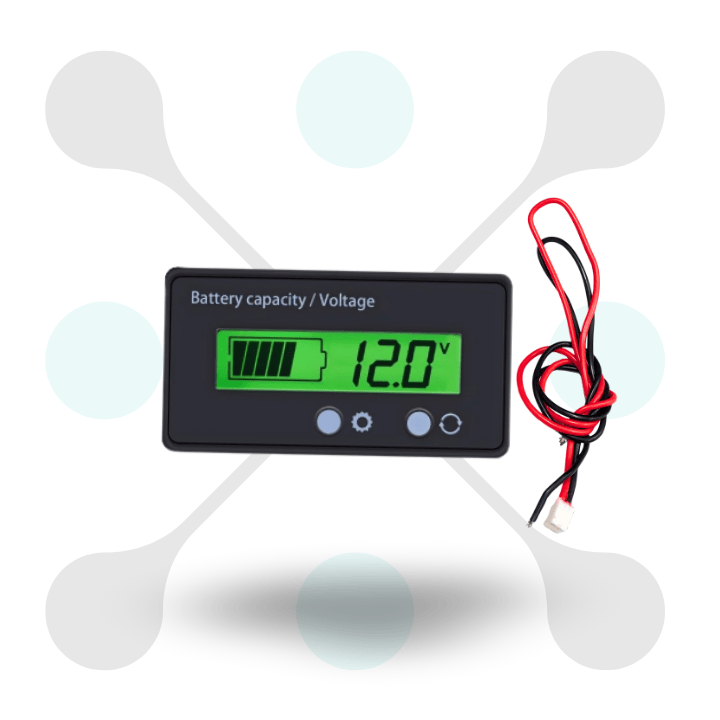 roboway 12-84V 3 Strings Lithium Battery Capacity Meter GY-6GS Green Display