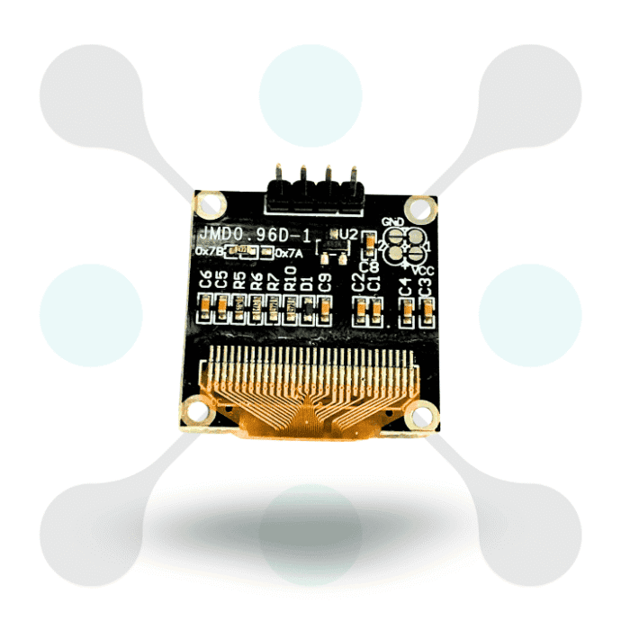 roboway 128X64 0.96inch I2C Dual Color OLED Display