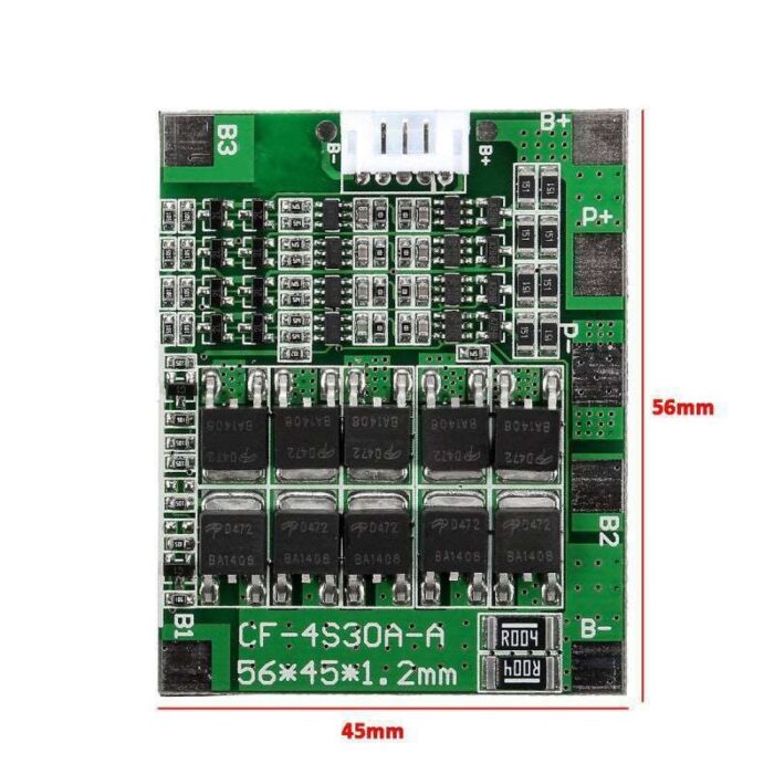 roboway 14.8v 16v 4s bms for 18650 lithium battery