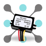 roboway 15-80V to 12V 1A 12W Buck Boost DC Power Converter