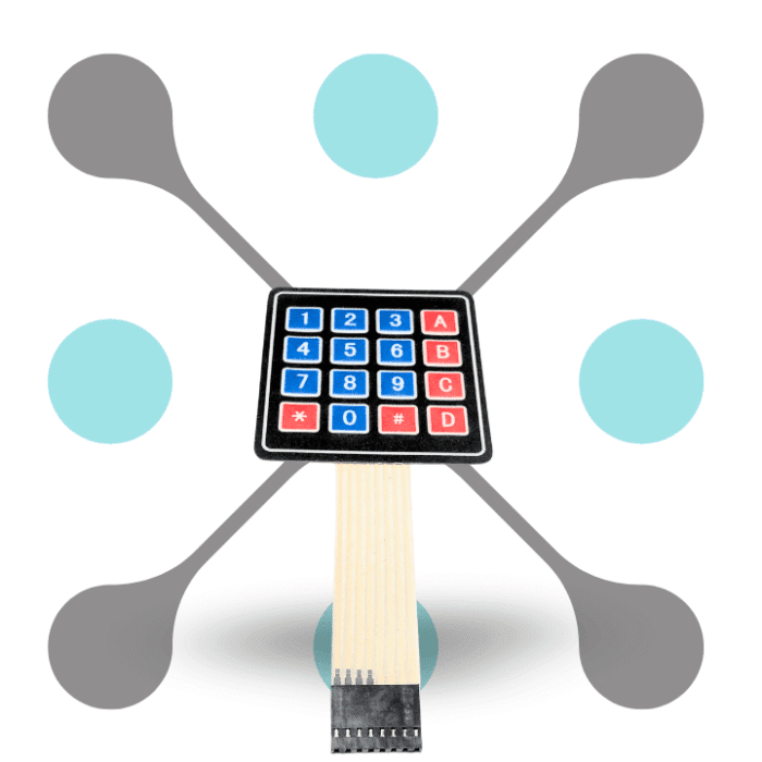 roboway 16 Button 4×4 Membrane Keypad Module