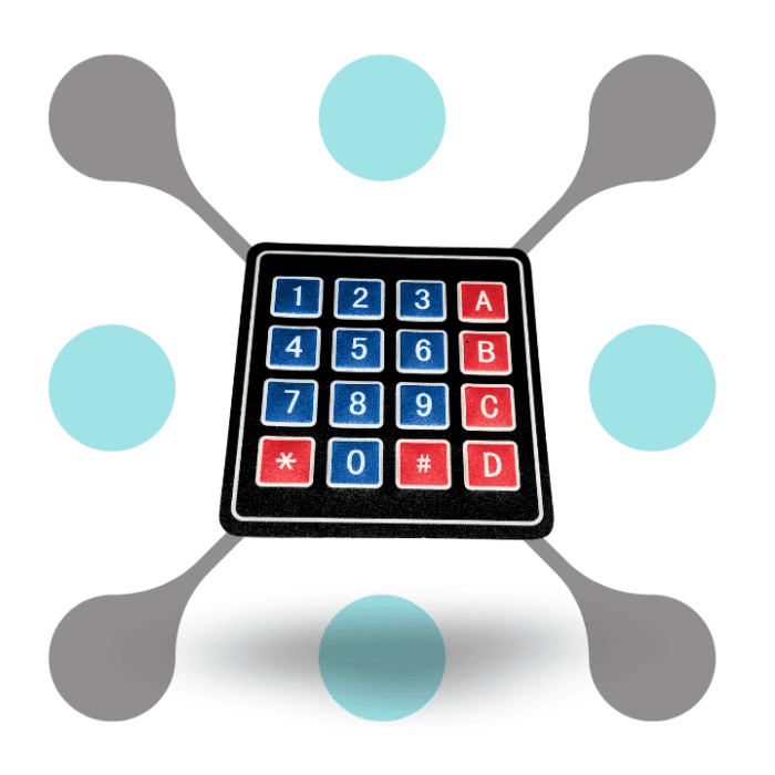 roboway 16 button membrane keyboard
