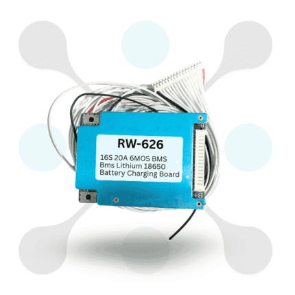 roboway 16S 20A 6MOS BMS Lithium 18650 Battery Charging Board
