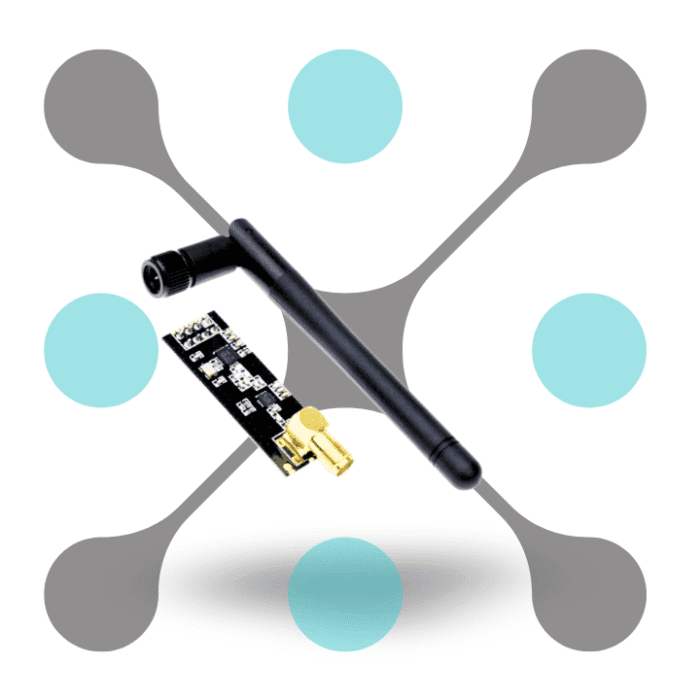 roboway 2.4GHz NRF24L01+PA+LNA SMA Wireless Transceiver Antenna