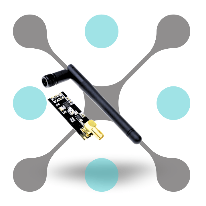 roboway 2.4GHz NRF24L01+PA+LNA SMA Wireless Transceiver Antenna