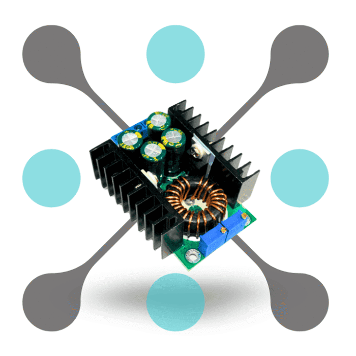 roboway 300W 10A DC-DC Step-down Buck Converter Adjustable Constant Voltage Module