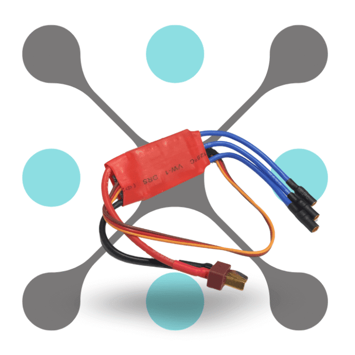 roboway 30a simonk esc controller with connector