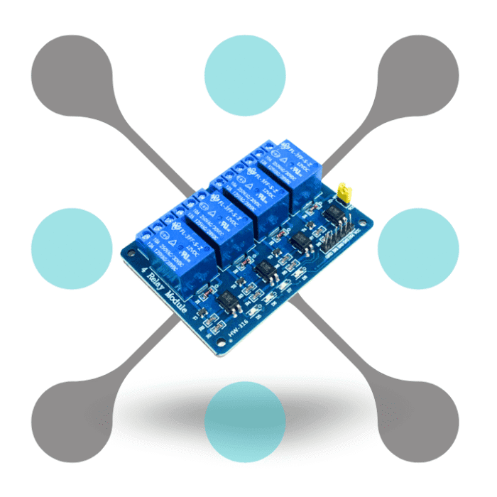 roboway 4 Channel 12V Optocoupler Based Relay Module