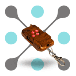 roboway 4 Channel 4 Button RF Remote ABCD module