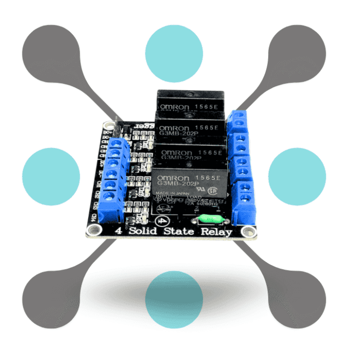 roboway 4 Channel Solid State Relay Module With Resistive Fuse