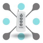 roboway 433MHZ 4 Button RF Remote EV1527 learning Code White ABCD Module