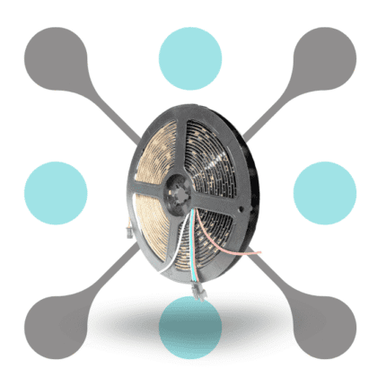 roboway 5 METER WS2812B RGB 30 LED Strip Waterproof 5V Addressable IP65