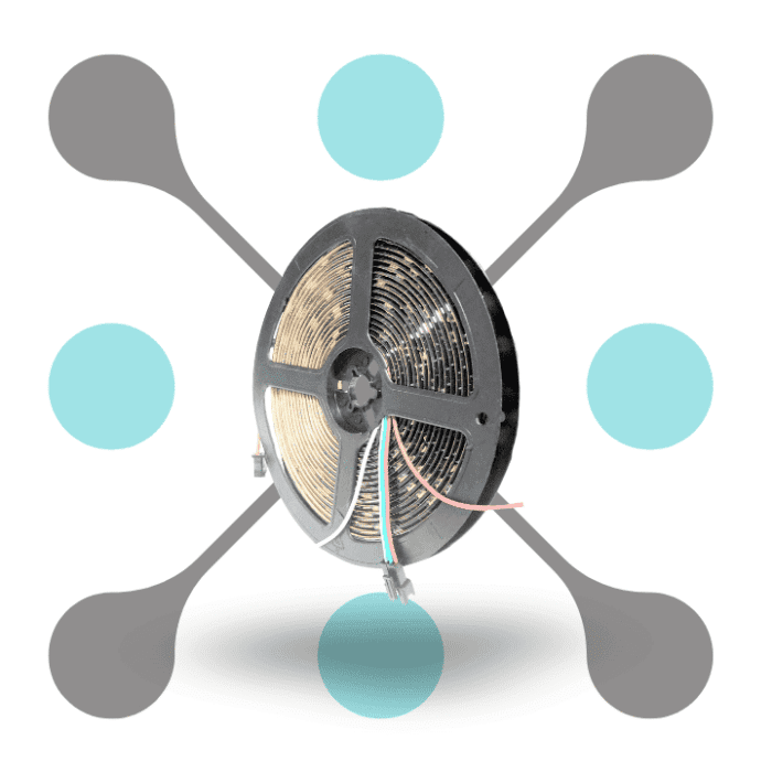 roboway 5 METER WS2812B RGB 30 LED Strip Waterproof 5V Addressable IP65