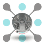 roboway 5 METER waterproof WS2812B RGB 30 LED Strip
