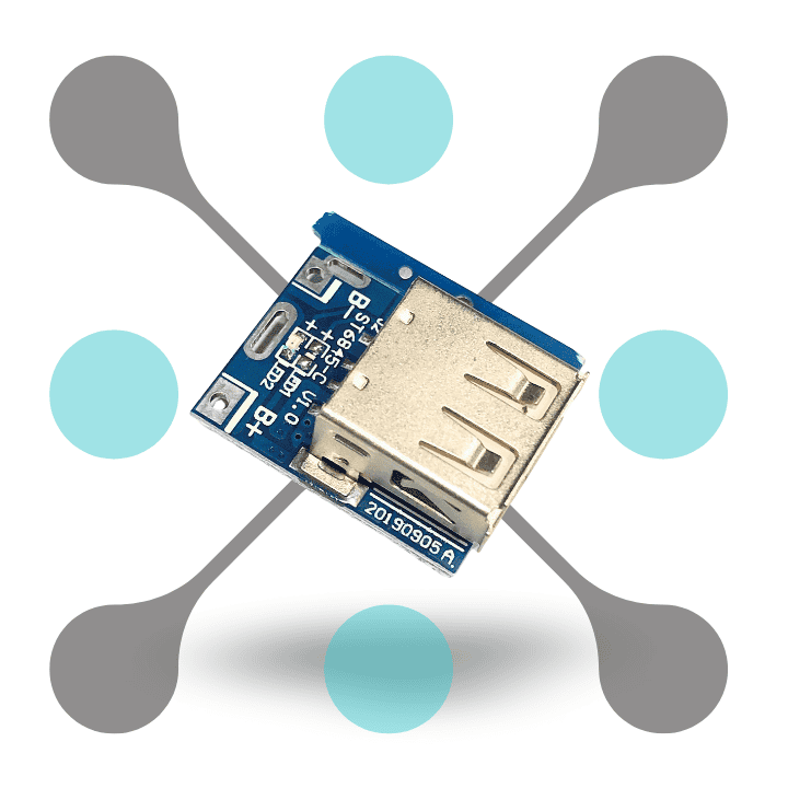 roboway 5V Step-Up Power Module Lithium Battery Charging Protection Board USB For DIY Charger 134N3P